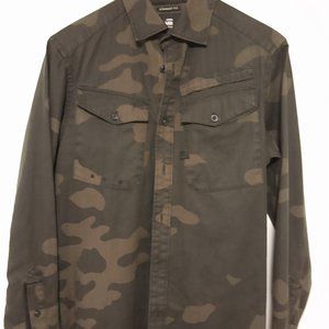 Men's G-Star Raw Originals Straight Fit Camo Shirt Jacket